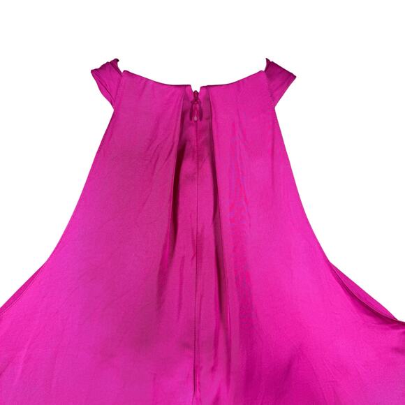 A.L.C. Fuchsia Silk Blend Halter Top Career Layering Date night | Women’s Size 2 - Picture 11 of 13